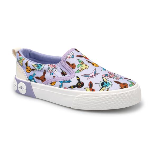 Pokémon Little Girl's Twin Gore Slip-On Sneakers Size 2 - Picture 1 of 11